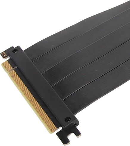 كابل امتداد GPU ، سرعة عالية 128 جيجابت في الثانية يمنع التداخل PCIe 4.0 X16 كابل الناهض للامتداد السهل التثبيت لـ RX 7600 لـ RX 7900 XT (60 سم) in Kuwait