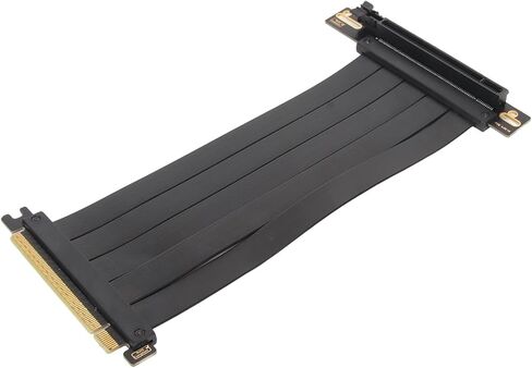كابل امتداد GPU ، سرعة عالية 128 جيجابت في الثانية يمنع التداخل PCIe 4.0 X16 كابل الناهض للامتداد السهل التثبيت لـ RX 7600 لـ RX 7900 XT (60 سم) in Kuwait