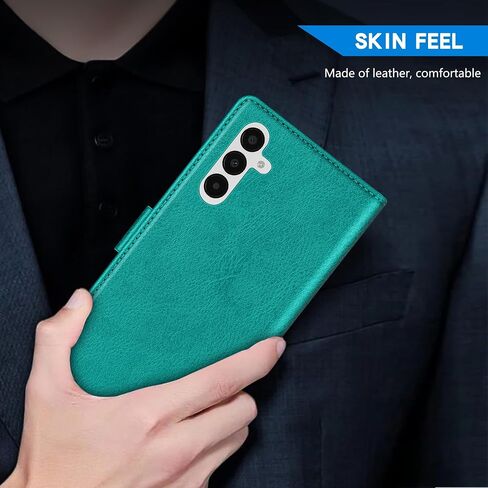 ZZXX لـ Samsung Galaxy A25 Wallet Case مع [RFID LOCKING] SLOT SLOT KICKSTAND MAGNECTER LEATHER LEATH FLIP FLIP PROVERECTION ALPER in Kuwait