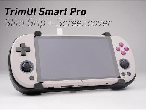 Felt Grip 2-in-1 for TrimUI Smart Pro Reversible Screen Cover & Slim Comfort Grip Case with Felt Wrap Ergonomic for TRIMUI Handheld 2n1 Deluxe in Saudi Arabia