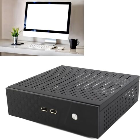 Desktop Case Computer Case Htpc Case Desktop Computer Case Heat Dissipation Exquisite Compact Black HTPC Case Home Video Computer in Saudi Arabia