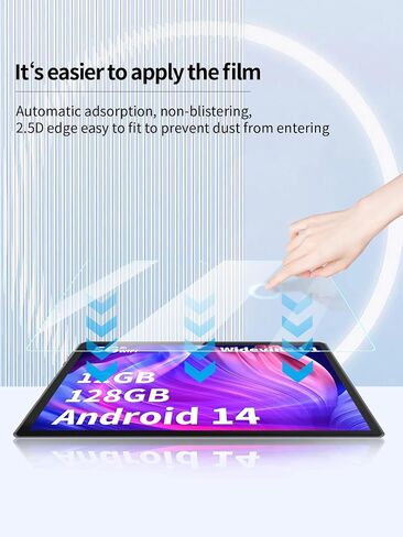 واقي الشاشة لـ yleebg tab10 10 بوصة Android 14 tablet ، مضاد للخلع 9H صلابة اللمس حساس 2.5D الحواف الدائرية الفقاعة مجانا سهلة التثبيت ، 2 عبوة. in Kuwait