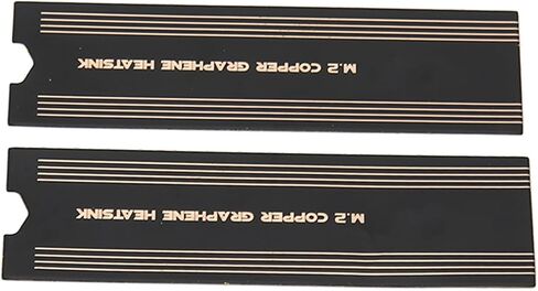 Akozon M.2 S Graphene Heatsink High Thermal Conductivity Rapid Cooling NVMe Copper Graphene Heatsink for Laptops and PCs (2pcs Copper Foil Graphene Heat Sink) in Saudi Arabia