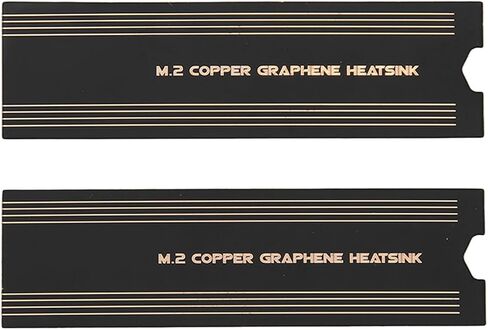 Akozon M.2 S Graphene Heatsink High Thermal Conductivity Rapid Cooling NVMe Copper Graphene Heatsink for Laptops and PCs (2pcs Copper Foil Graphene Heat Sink) in Saudi Arabia