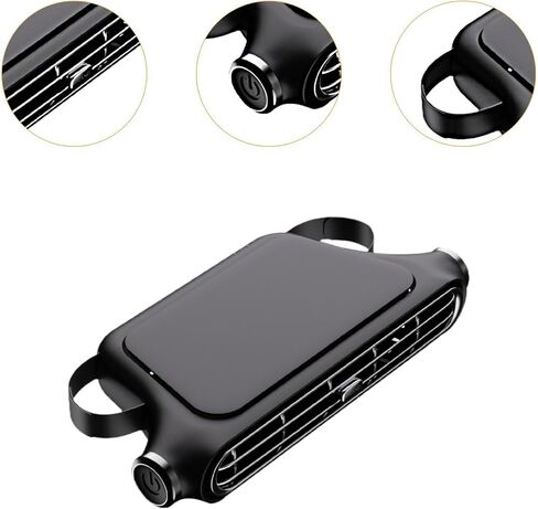 مروحة USB لاستخدام المقعد الخلفي مع 3 إعدادات السرعة للسفر ، الأسود in Kuwait