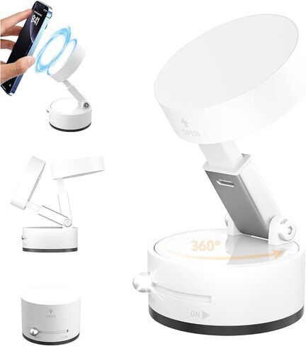 360 درجة ، حامل الهاتف المغناطيسي للدوران للسيارة - مكافأة شفط قوية للطي in Kuwait