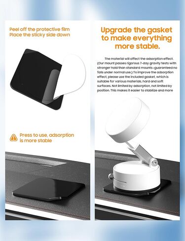 360 درجة ، حامل الهاتف المغناطيسي للدوران للسيارة - مكافأة شفط قوية للطي in Kuwait