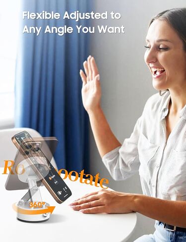 360 درجة ، حامل الهاتف المغناطيسي للدوران للسيارة - مكافأة شفط قوية للطي in Kuwait