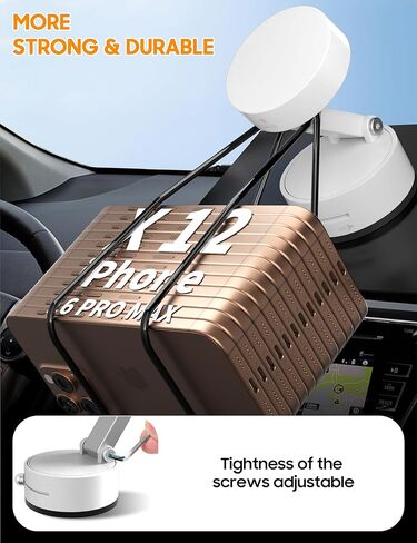 360 درجة ، حامل الهاتف المغناطيسي للدوران للسيارة - مكافأة شفط قوية للطي in Kuwait