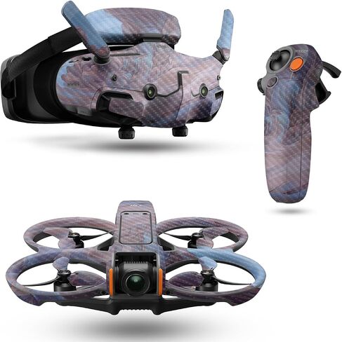 كربون ألياف الطائرات بدون طيار متوافقة مع حزمة DJI Avata 2 (2024) - الرياح الموسمية - غطاء ملصق الواقي فينيل 3M - سهل التطبيق | مصنوع في الولايات المتحدة الأمريكية من قبل Mayyskins in Saudi Arabia