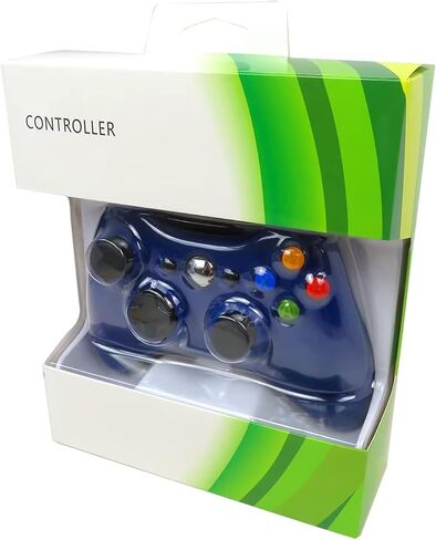 Wired Controller Replacement for Xbox 360 Joypad Vibration Gamepad Joystick for PC Controller for Windows 7/8 / 10(Blue） in Saudi Arabia