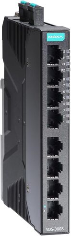 Moxa SDS-3008-T نظام مفتاح Ethernet Smart Ethernet الصناعي المدمج مع 8 شهود من واجهات Ethernet السريعة ، -40 إلى 75 درجة مئوية درجة حرارة التشغيل ، مدخلات الطاقة المزدوجة 12/24/48VDC in Saudi Arabia