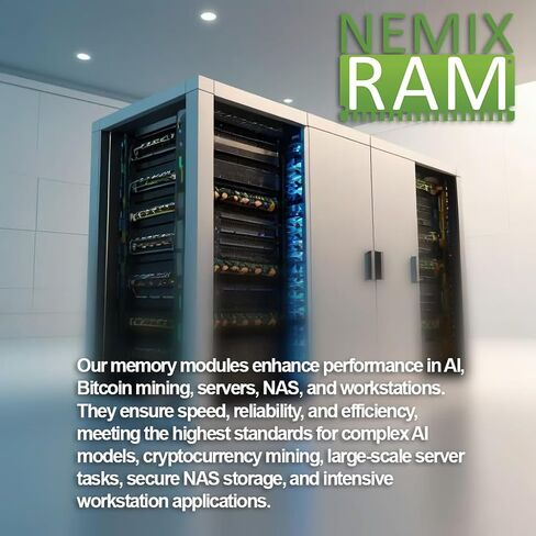 NEMIX RAM 8GB (1x8GB) DDR4 2666MHz PC4-21300 1RX8 1.2V CL19 288-PIN ECC ONDIMM MEMIMEN in Saudi Arabia