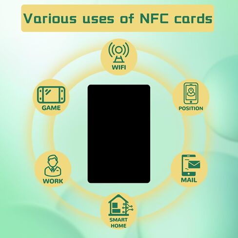 10 قطع من بطاقات NFC NTAG215 NFC، بطاقة أعمال NFC قابلة لإعادة الكتابة، NFC 215 بطاقة NFC، بطاقة ذاكرة NFC 504 بايت، متوافقة مع Tag Mo للهواتف والأجهزة التي تدعم تقنية NFC in Kuwait