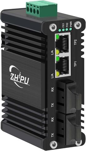 Mini Industrial 2 Port Ethernet Switch مع فتحة SFP ، مفتاح شبكة Gigabit المتصلب الذي يدعم قفرة DIN ، 12 ~ 48VDC مدخلات الطاقة ، -40 درجة فهرنهايت إلى 176 درجة فهرنه in Kuwait