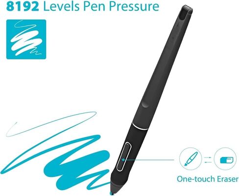 PW507 Battery-Free Stylus for Huion Kamvas PRO 12, Kamvas PRO 13,Kamvas Pro 16, Kamvas 16 and Kamvas 20 Graphics Drawing Monitor in Saudi Arabia