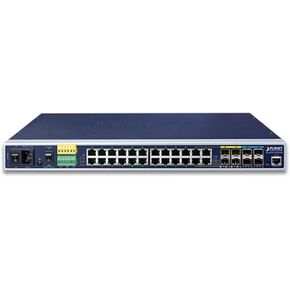 IGS-6325-20T4C4X Industrial Layer 3 Managed Ethernet Switch with 20-Port 10/100/1000T, 4-Port Gigabit TP/SFP Combo, 4-Port 10G SFP+ Uplink, Redundant Power, and Robust Industrial Protection in Saudi Arabia