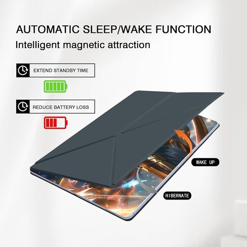 Magnetic Case for Samsung Galaxy Tab S10 FE/S9 FE 10.9" /S9 11" /S10 Lite (SM-X400/X520/X526B/X510/X516B/X710/X716B) Tablet with S-Pen Holder, Auto Wake/Sleep Smart Tablet Cover, Grey in Saudi Arabia