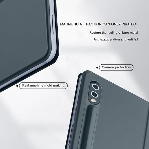 Magnetic Case for Samsung Galaxy Tab S10 FE/S9 FE 10.9" /S9 11" /S10 Lite (SM-X400/X520/X526B/X510/X516B/X710/X716B) Tablet with S-Pen Holder, Auto Wake/Sleep Smart Tablet Cover, Grey in Saudi Arabia