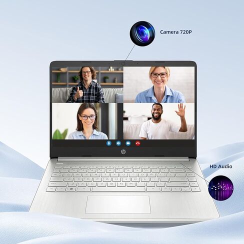 HP 14" Student Business Laptop computer, 1-Year Office365, Intel N150 CPU(Beats i3-1115G4), 16GB RAM, 384GB Storage (128GB UFS + 256GB MSD), WiFi 6, BT 5.4, Windows 11 Pro S, Pale Rose Gold, Bef-ectoy in Saudi Arabia