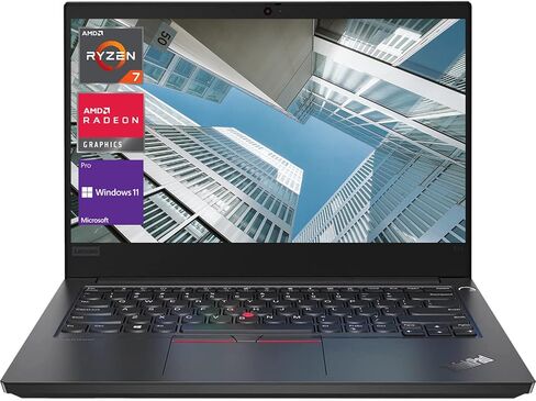 Lenovo ThinkPad E14 Gen3 Business Laptop, 14" FHD Screen, AMD Ryzen 7 5700U Processor, 16GB RAM, 512GB SSD, Webcam, HDMI, Wi-Fi, Windows 11 Pro, Black in Saudi Arabia