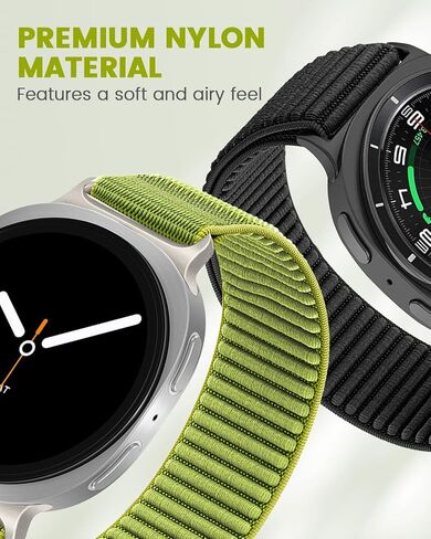 شريط النسيج متوافق مع Samsung Galaxy Watch 8 40mm/44mm ، استبدال حلقة نايلون الرياضية الناعمة لـ Galaxy Watch 8 Classic 46 Mm Women Men in Kuwait