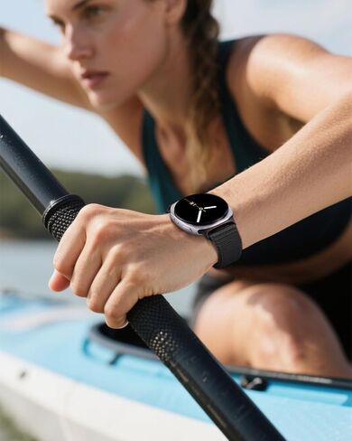 شريط النسيج متوافق مع Samsung Galaxy Watch 8 40mm/44mm ، استبدال حلقة نايلون الرياضية الناعمة لـ Galaxy Watch 8 Classic 46 Mm Women Men in Kuwait