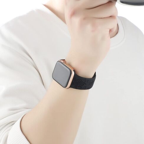 سلاحف البحر المحفورة بحزام الرياضة المتوافق مع Apple Watch Band 38mm 40mm 41mm ، النساء اللطيفات الليزر الناعمة للسيليكون المطبوعة باستبدال Iwatch Band Series 7 6 5 4 3 2 1 SE in Saudi Arabia