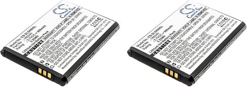 Tingen 2 Pcs 900mAh Battery Replacement for Siberia 800 Siberia 840 Arctis Pro Wireless H Wireless Gaming-Headset 61298RX 160240 (3.7V) in Kuwait