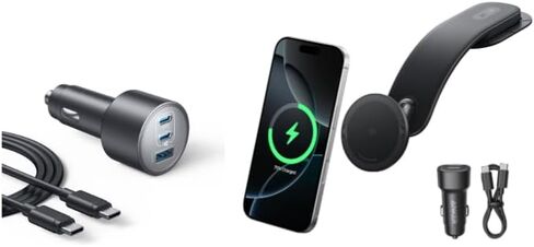 Anker USB-C Car Charger with 360° Adjustable Magnetic Car Charger in Kuwait