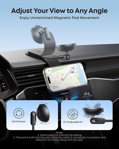 Anker USB-C Car Charger with 360° Adjustable Magnetic Car Charger in Kuwait
