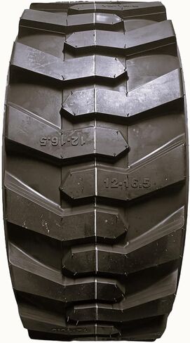 HORSESHOE 12-16.5 14 PLY Skid Steer Loader Tubeless Tire w/Rim Guard Heavy Duty G Load 12x16.5 305/70-16.5 NHS SKS1 L2/G2 T168 in Kuwait