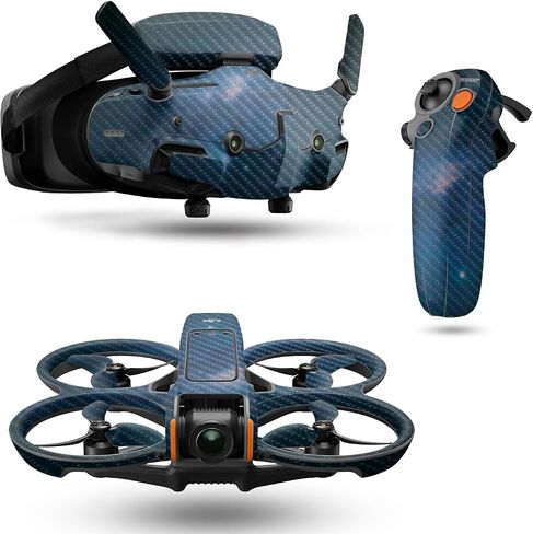 ألياف الكربون بدون طيار متوفرة مع حزمة DJI Avata 2 (2024) - سماء ليلية - غطاء ملصق واقي فينيل 3M Premium 3M - يسهل تطبيقه | مصنوع في الولايات المتحدة الأمريكية من قبل Mayyskins in Saudi Arabia