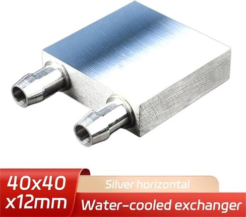 Water-Cooled Exchanger Aluminium Water Cooling Waterblock Heatsink for 40 * 40 * 12mm 80mm 120mm 160mm 1pcs(Blue Horizontal) in Saudi Arabia