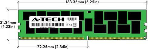 A-Tech 128GB Replacement for Dell 370-ADMX - DDR4 2666MHz PC4-21300 ECC Load Reduced LRDIMM 8Rx4 1.2V - Single Server Memory RAM Stick (370-ADMX-ATC) in Saudi Arabia