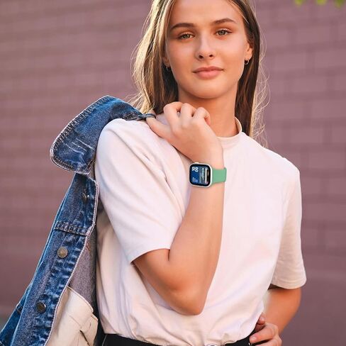 متوافق مع نطاقات Apple Watch 38mm 40mm 41mm 42mm 44mm 45mm 46mm 49mm للنساء ، حزام ناعم للسيليكون الرياضي مع حالة تخزين لسلسلة Iwatch Band Series 10 9 8 7 6 5 4 3 2 1 Se Ultra in Saudi Arabia