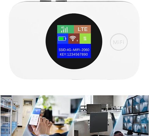 GOWENIC 4G LTE Mobile Hotspot, 150Mbps High Speed WiFi Router with SIM Card Slot for Smartphones Tablets Laptops, Support 10 Devices Simultaneously in Saudi Arabia