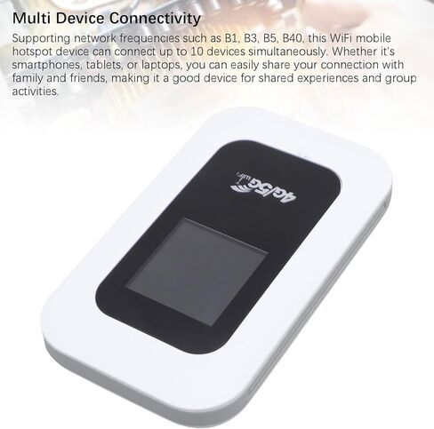 Zunate 300Mbps 4G جهاز Hotpot Mobile WiFi مع فتحة SIM ، جهاز توجيه لاسلكي جيب للسفر ، التخييم ، USB C القابل لإعادة الشحن ، يربط بحد أقصى 10 أجهزة in Saudi Arabia