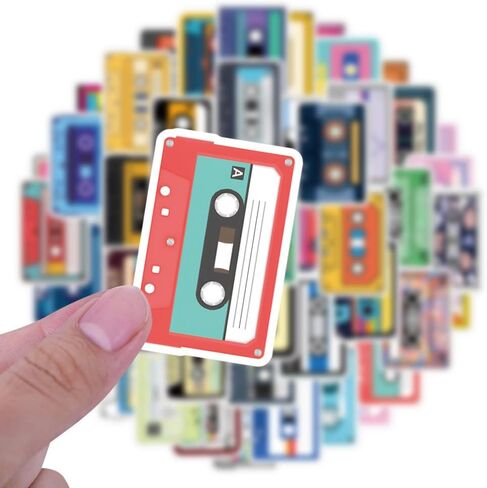 50Pcs Skateboard Stickers Skateboarding Waterproof Vinyl Decals for Water Bottles Laptop Luggage Cup Computer Mobile Phone Suitcase Teens Boys Girls (Skateboard) in Saudi Arabia