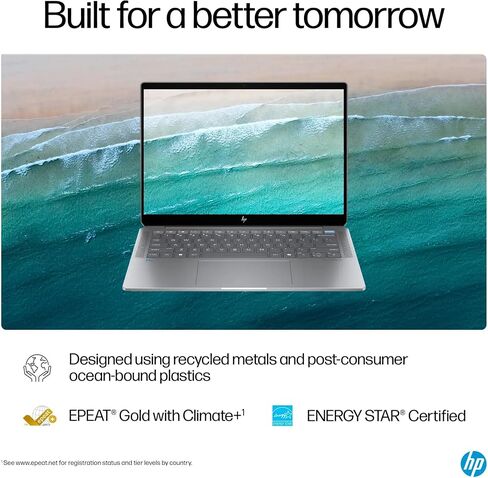 HP Omnibook Ultra Copilot+ PC Laptop 2024 14 "2.2K شاشة تعمل باللمس ، AMD Ryzen AI 9 HX 375 ، AMD Radeon 890M Graphics ، 32GB LPDDR5 ، 2TB SSD ، Backleit KB ، FP ، WI-FI ، 9MP IR AI Camera in Kuwait
