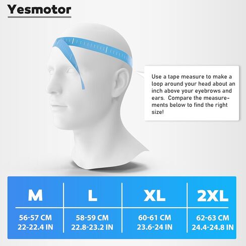 خوذة دراجة نارية بنمط البيسبول من Yesmotor للجنسين للبالغين - معتمدة من وزارة النقل in Kuwait