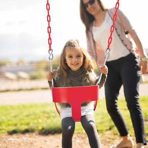 أرجوحة دلو كاملة عالية الظهر من RedSwing مع مجموعة كبيرة من مقاعد الأرجوحة شديدة التحمل (مثلث وسلسلة)، متضمنة أحزمة شجرة in Kuwait