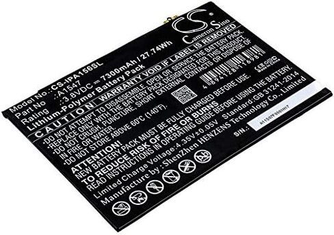 A1547, 7300mAh Battery Replacement for aapple A1547, A1566, A1567, 1pad 6, 1pad Air 2, MGKL2LL/A, MGL12LL/A, MGTX2LL/A, MH1J2LL/A, MH2M2LL/A in Saudi Arabia