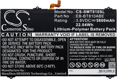 EB-BT810ABA ، EB-BT810ABE ، GH43-04431A ، 5800MAH BUTTARY BUSTION for Samsung Galaxy Tab S2 9.7 ، S2 Plus 9.7 ، SM-T810 ، SM-T810 ، SM-T813 ، SM-T815 ، SM-T815C ، SM-T815N in Saudi Arabia