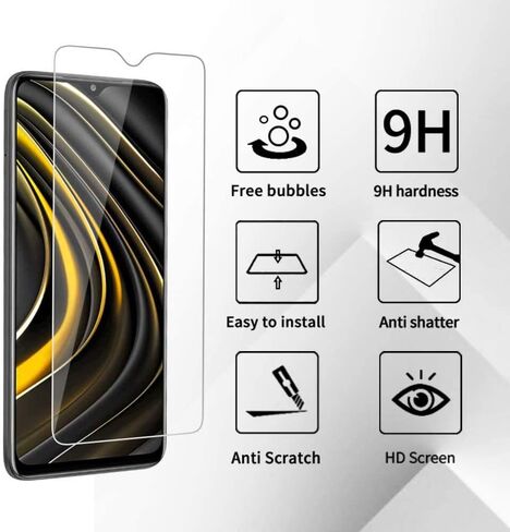 Case for Motorola Moto G Stylus 2021 (6.8"), with [ 1 x Tempered Glass Protective Film], KJYF Black Soft Silicone Protective Cover Bumper Shockproof Phone Case for Moto G Stylus 2021 - Marble in Saudi Arabia