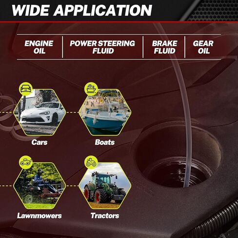 BILITOOLS 9L Pneumatic Oil Extractor Automotive Tool Vacuum Oil Fluid Changer Pump for Oil Change with Dipstick & Suction Hose in Kuwait