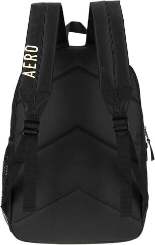 AEROPOSTALE Airstream Unisex Backpack - Aero Mens and Womens Bag for Everyday Use (Black/Brown) in Saudi Arabia
