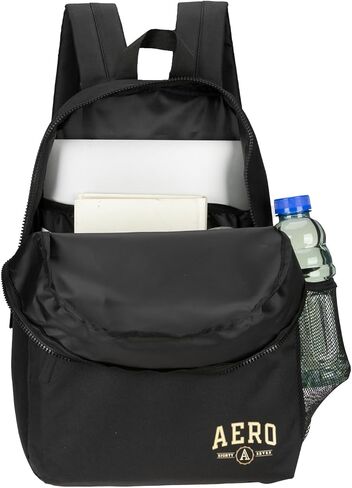 AEROPOSTALE Airstream Unisex Backpack - Aero Mens and Womens Bag for Everyday Use (Black/Brown) in Saudi Arabia