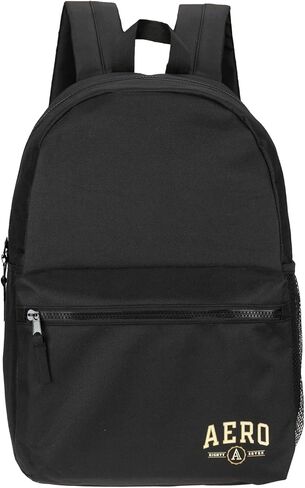 AEROPOSTALE Airstream Unisex Backpack - Aero Mens and Womens Bag for Everyday Use (Black/Brown) in Saudi Arabia