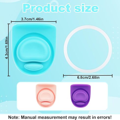 BOXOB 3pcs O Seal Ring & 3pcs Silicone Stoppers for Owala Freesip Cap, Silicone Water Bottle Top Lid Gasket BPA-Free Sealing Accessories for Owala Freesip 24/32oz (Color 3) in Saudi Arabia